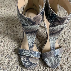 Faux snakeskin sandals size 36